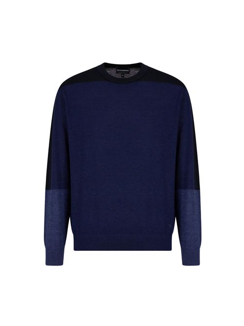 MAGLIA IN LANA EMPORIO ARMANI UOMO EMPORIO ARMANI | 6R1MXL1MNLZBLU